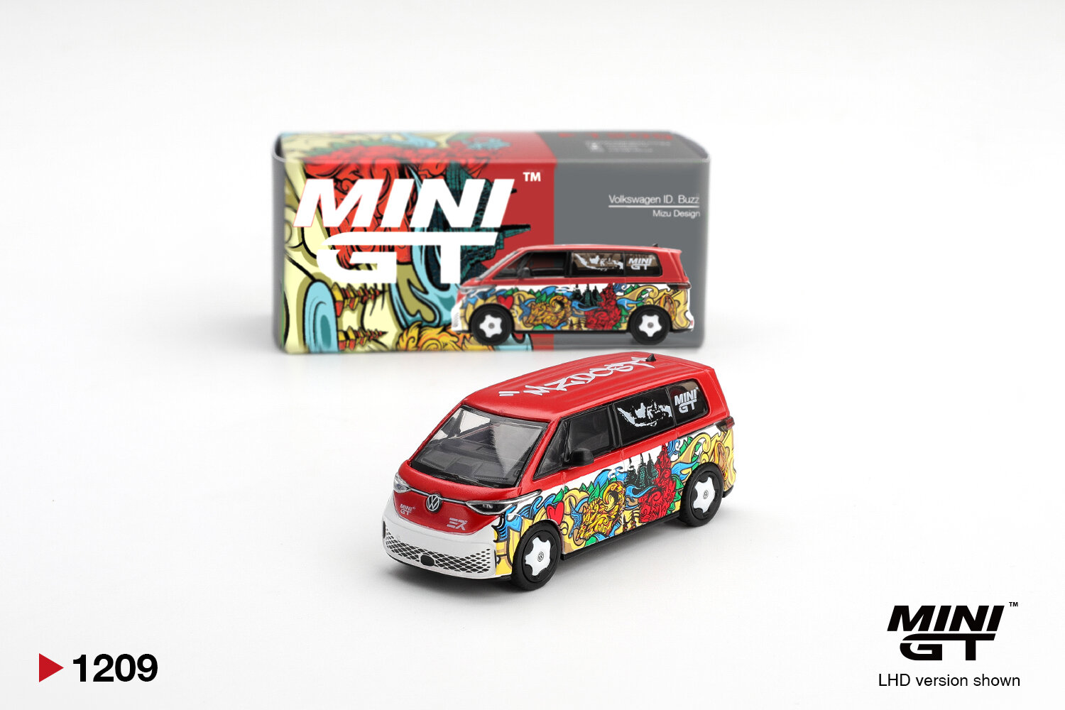Коллекционная машинка MINI GT 1:64 Volkswagen ID. Buzz Mizu Design