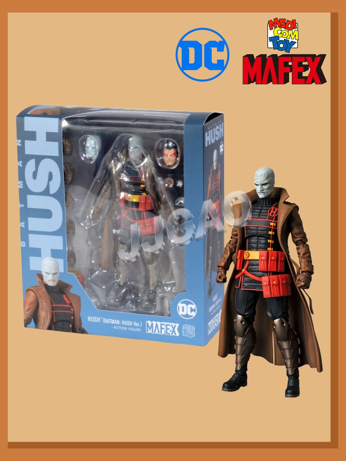 Фигурки Medicom Toy, MAFEX DC Universe series: No.133 HUSH Action Figure-high 16cm