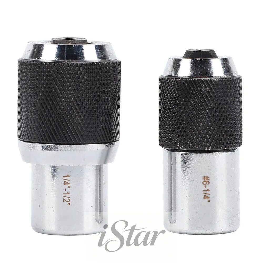 Набор торцевых головок для метчиков 2 шт, регулируемые 6-1/4" и 1/4"-1/2", адаптер 3/8" квадрат, для метчиков, разверток, экстракторов винтов, Hascom