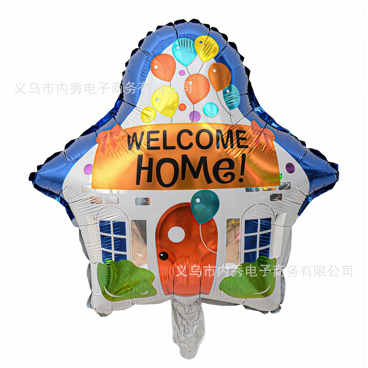 Набор алюминиевых шаров Welcome Home розовое золото для декора дома вечеринки встречи гостей и праздника встречи домой, Шары в форме дома с надписью Welcome Home