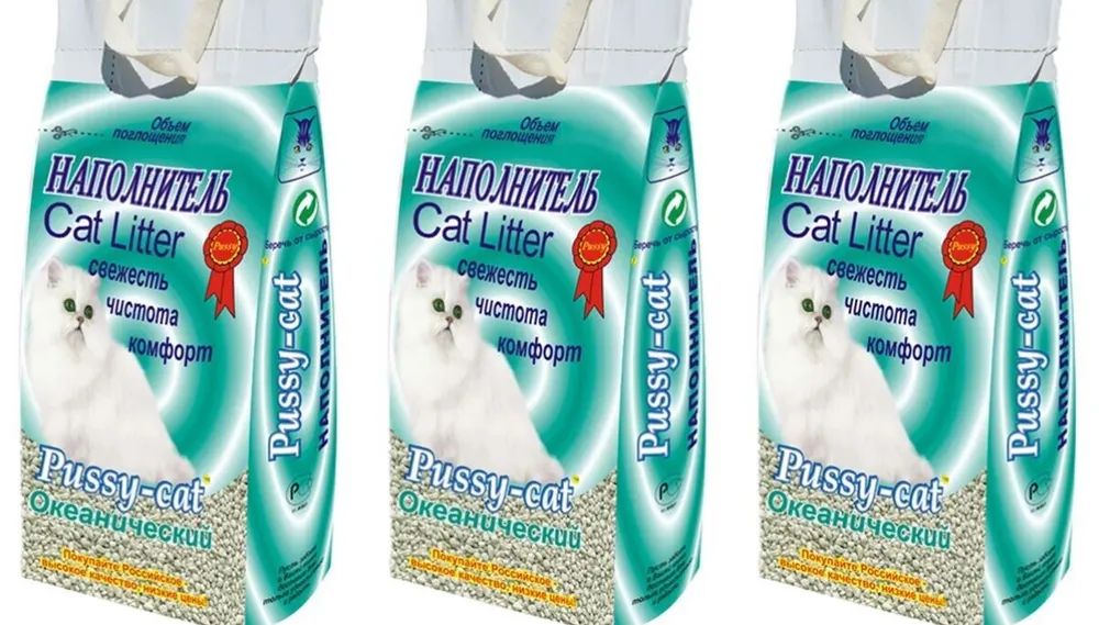 Pussy-cat Наполнитель Глиняный Впитывающий Без отдушки 8500г.