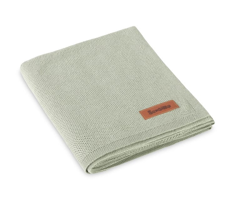 Плед Sensillo Bamboo, olive, 80x100 см, зеленый