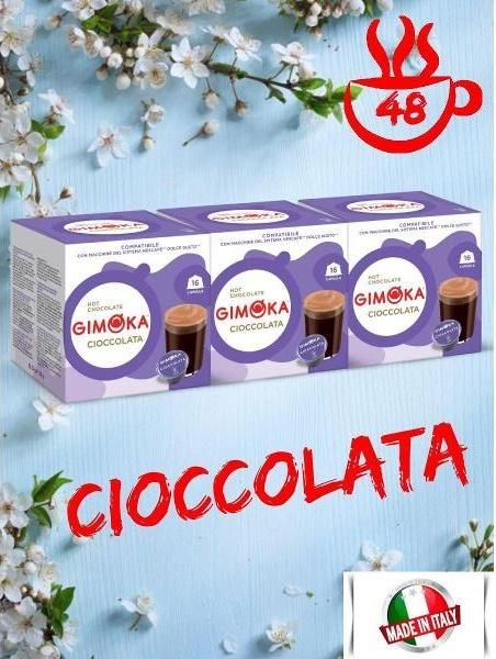 Кофе в капсулах Gimoka Cioccolata (Горячий шоколад) для кофемашины Dolce Gusto, 48 шт.