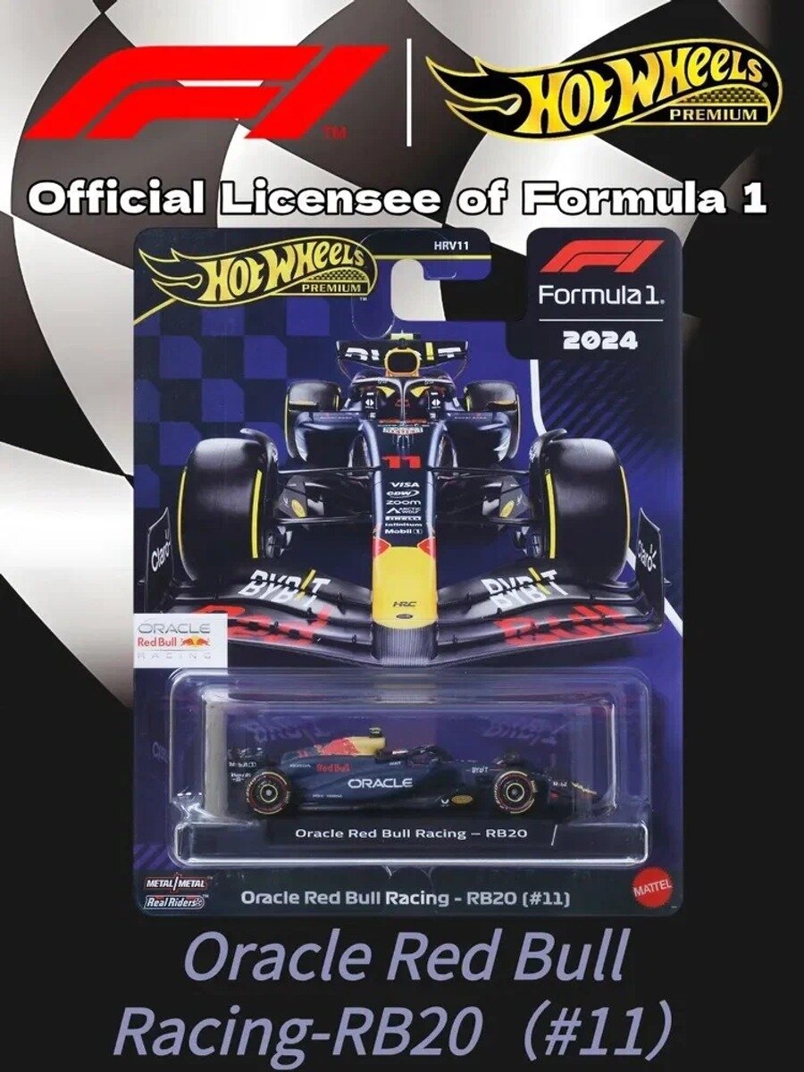 Набор Hot Wheels Premium Hot Wheels Premium F1 Collection 2024 Oracle Red Bull Racing RB20#11 1