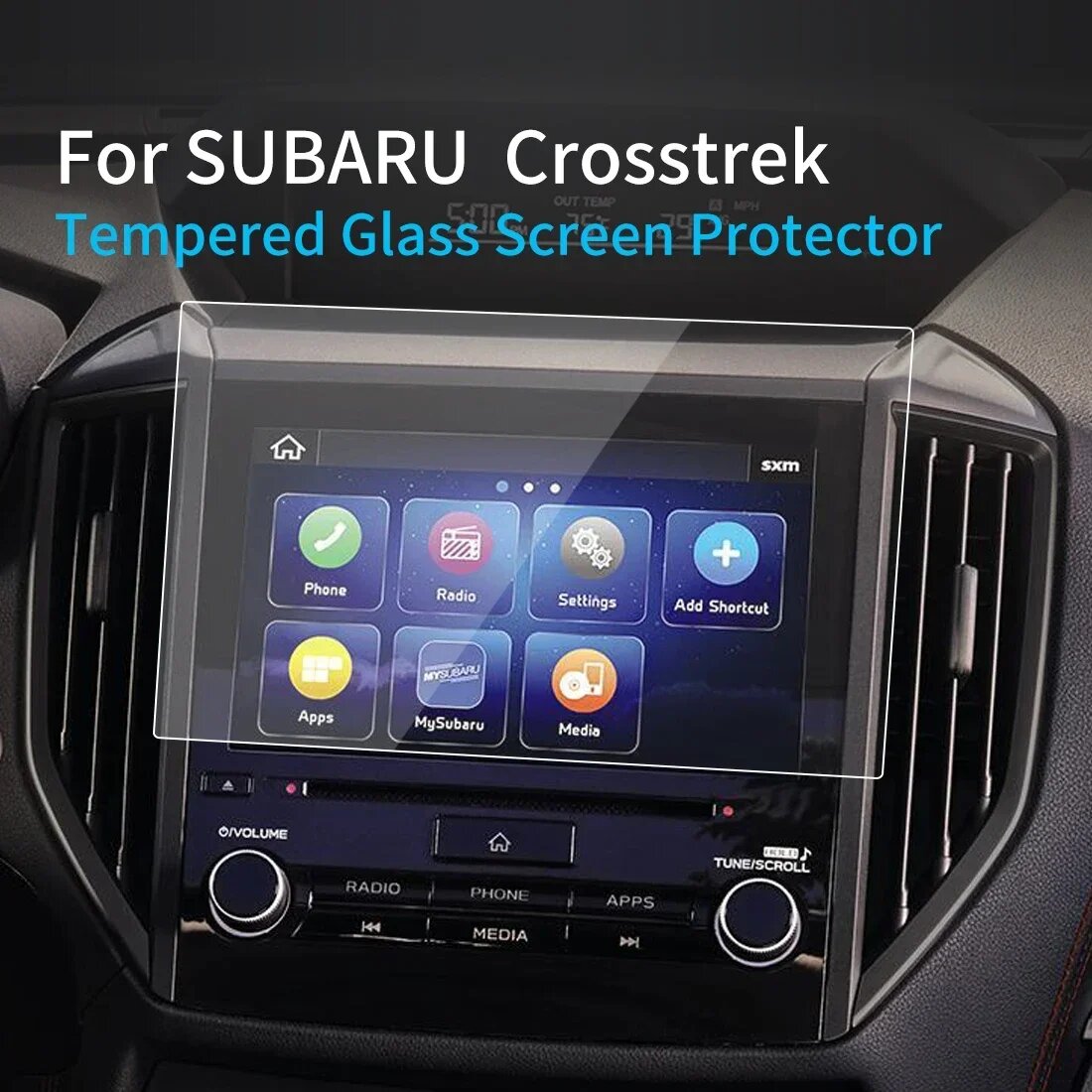 Защитная пленка на экран Subaru Crosstrek 2021-2023 HD