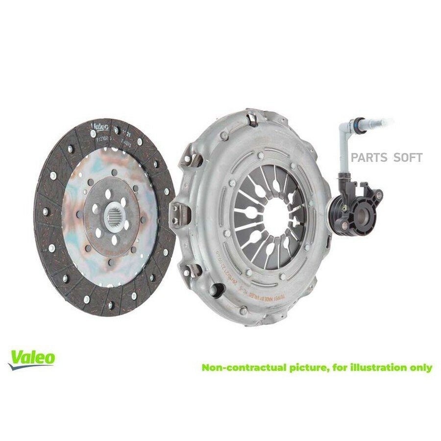Комплект сцепления от официального дистрибьютора, VALEO, артикул 834104