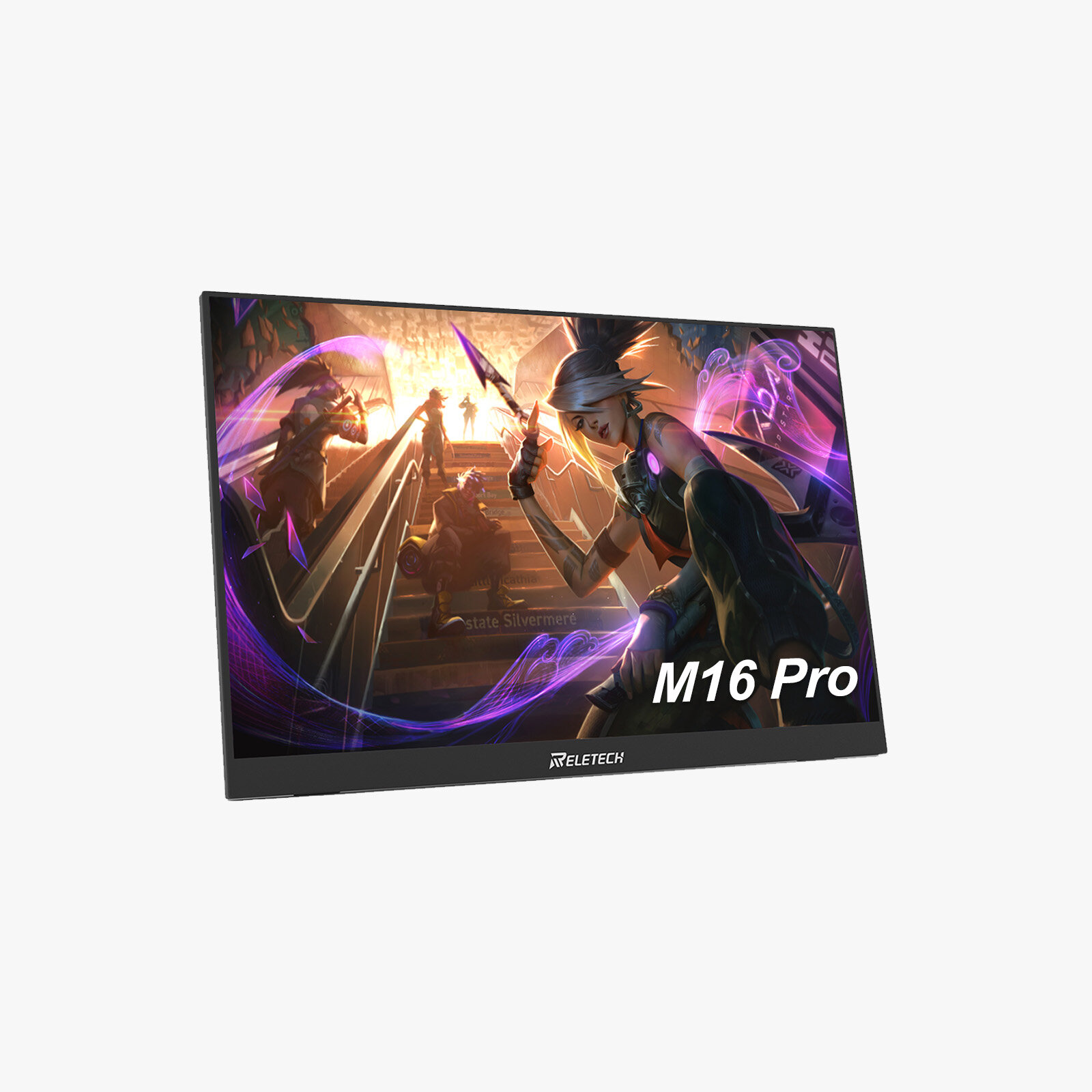 Портативный монитор 144гц, 16", 2560X1600 2.5K, IPS, HDR, игровой дисплей для NS2 Steam Deck PS5 Xbox, Reletech M16Pro