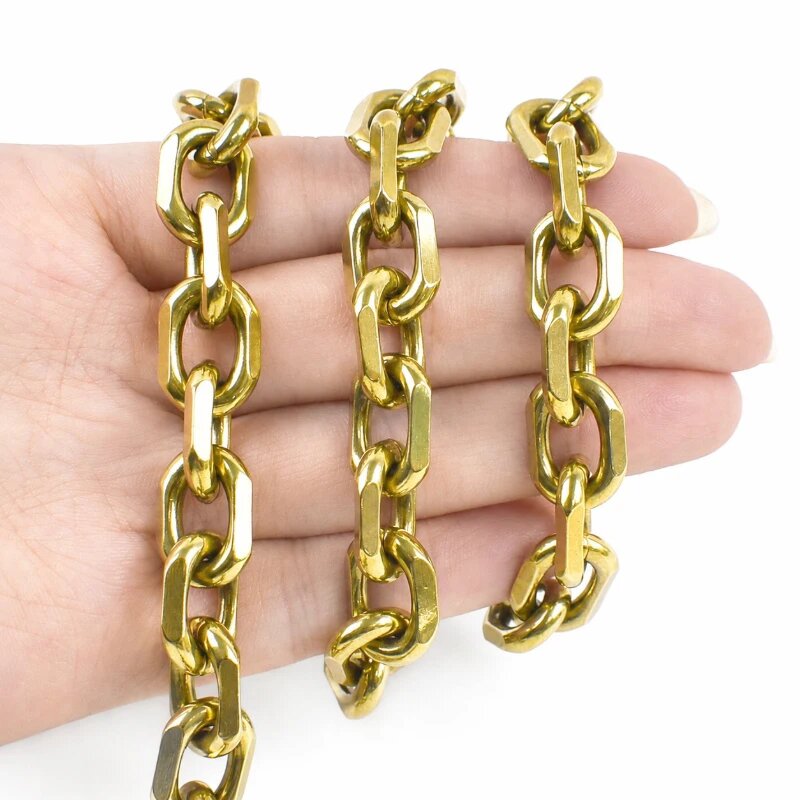 Цепочка для кошелька Meetee из латуни 500cm, Brass-3.4x13x16mm