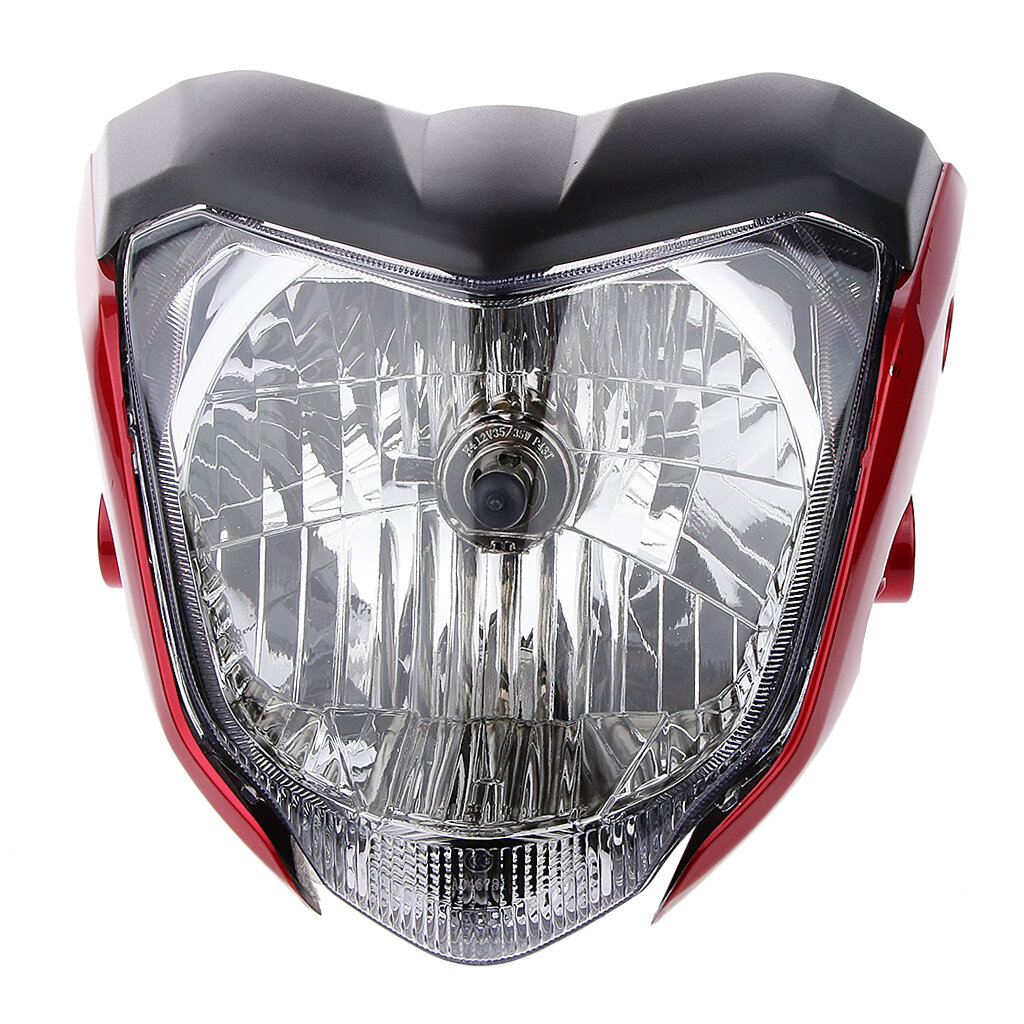 Корпус фары с лампой в сборе для мотоцикла Yamaha FZ-16 1998-1999 годов выпуска. Запчасти для мотоцикла.