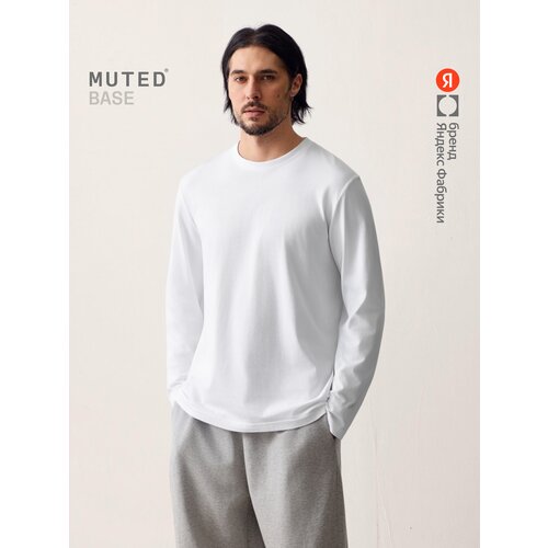 фото Лонгслив muted base из хлопкового джерси, размер 4xl, , белый