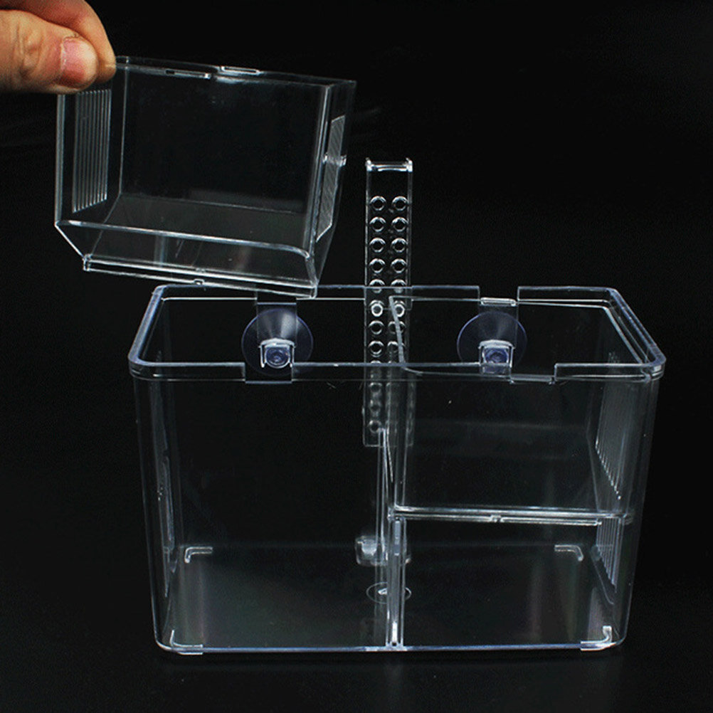 Изоляционный Бокс Для Аквариума Размером 11X16.7Cm Для Разведения Рыб Прозрачный