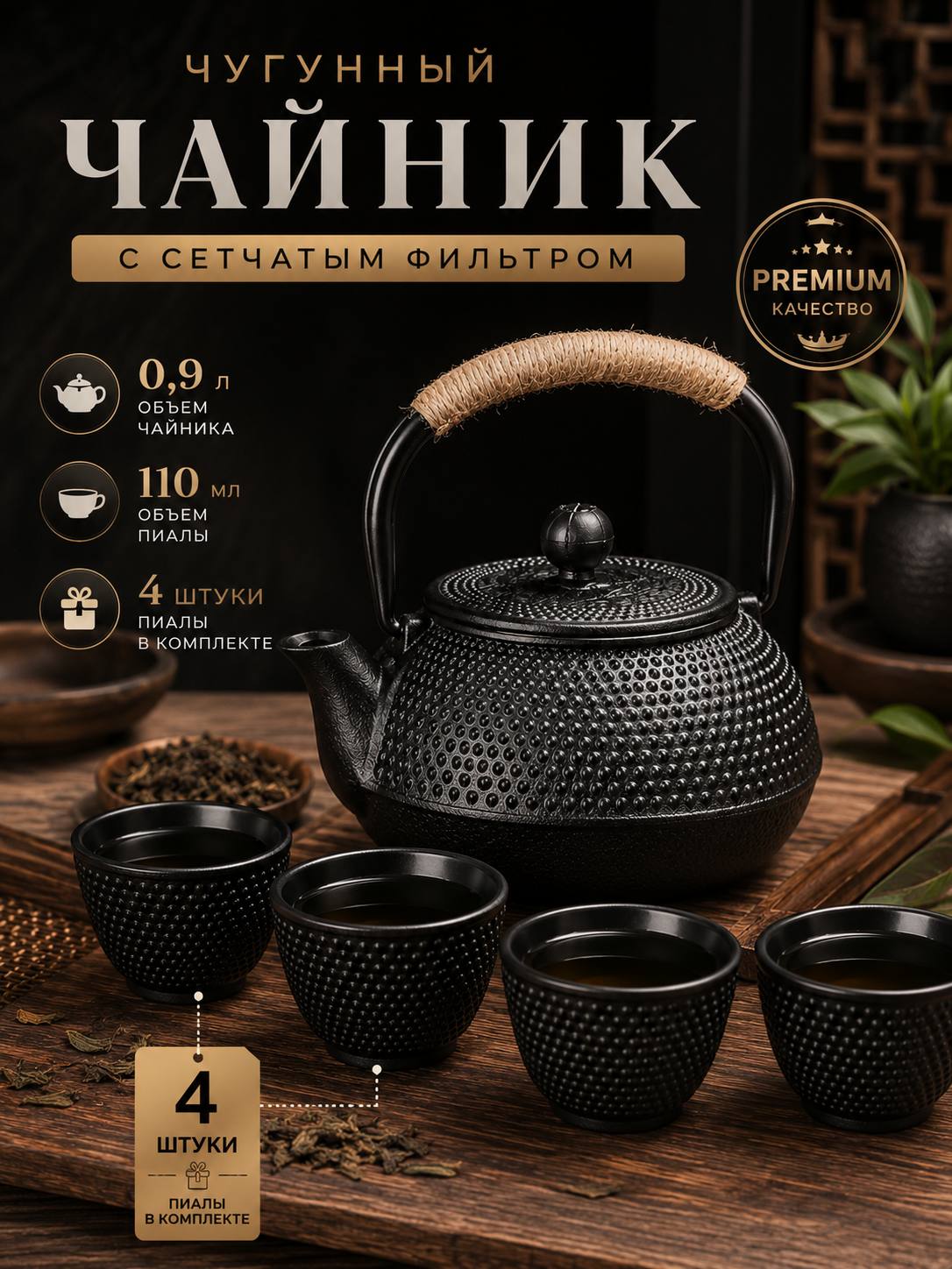 Чайник заварочный, 1340 мл