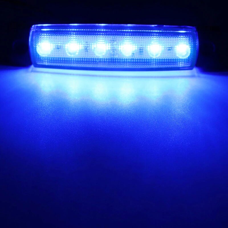 Светодиодные боковые огни Blue 24V