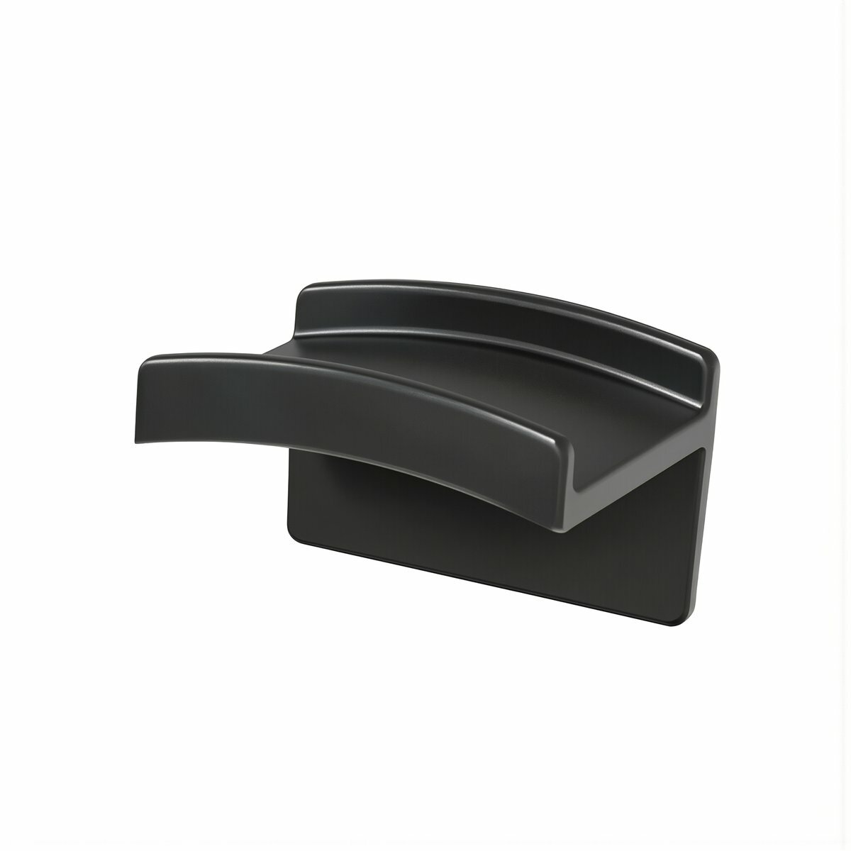 Крючок для головных уборов самоклеящийся черный цвет без сверления настенный подходит для хранения бейсболок в разных комнатах вашего дома