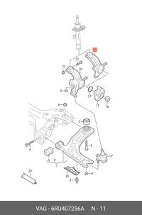 Корпус Подшипника Ступицы Audi/Vw (VAG 6RU407256A)