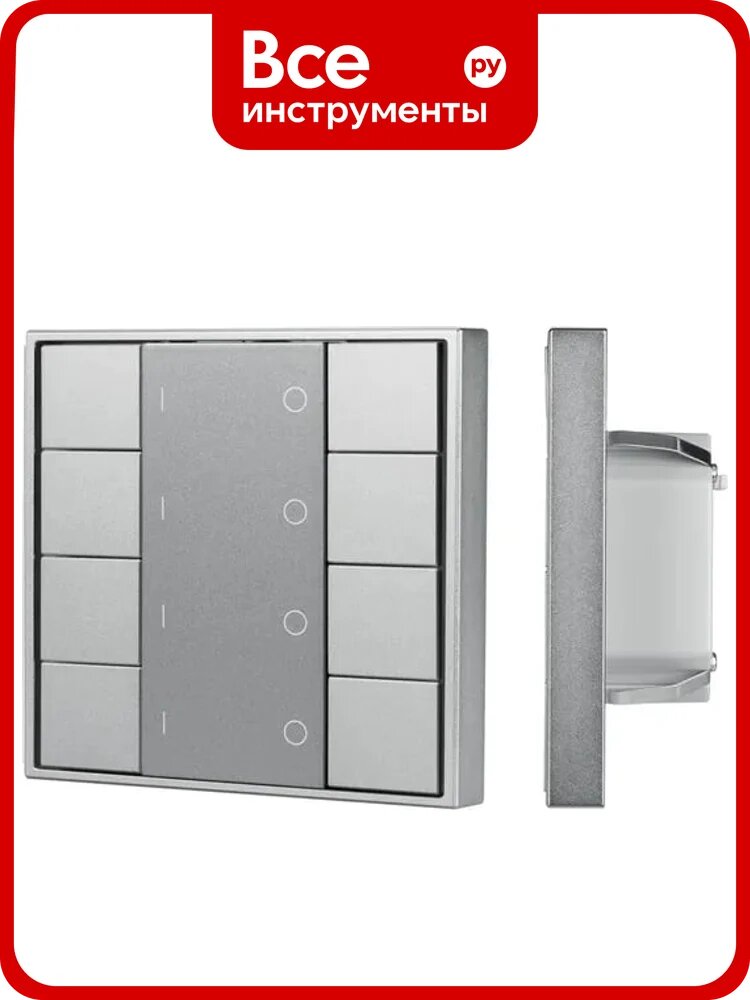 Кнопочная панель INTELLIGENT ARLIGHT DALI-201-23-4G-DIM-DT6-IN Silver IARL, IP20 Метал 1шт 048185