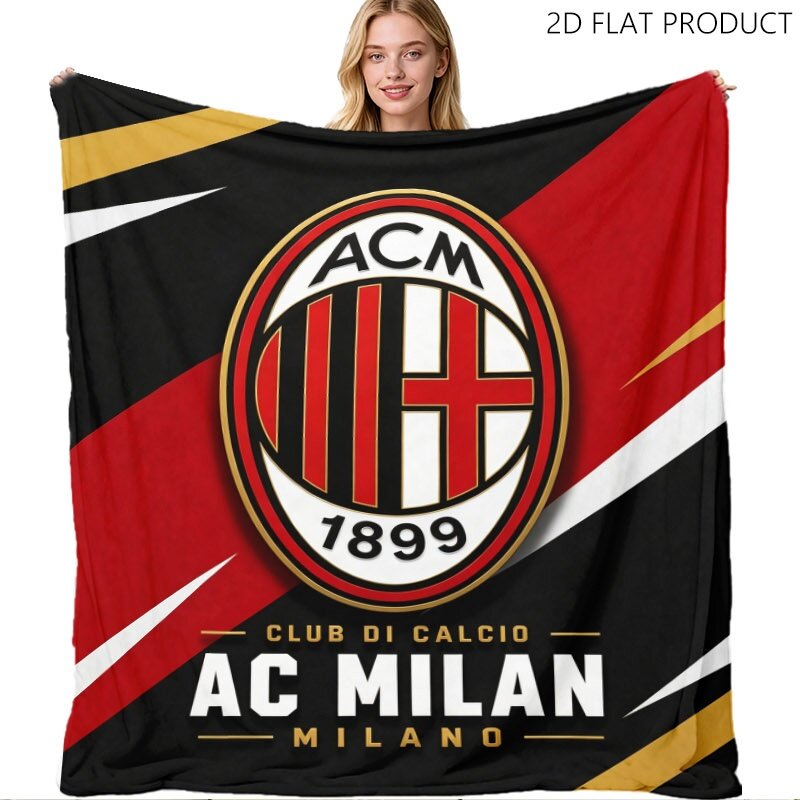 AC Milan плед из флиса с кашемиром