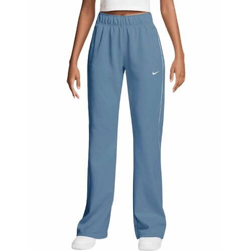 фото Брюки спортивные nike windrunner mid-rise slim knit trousers, размер l, синий