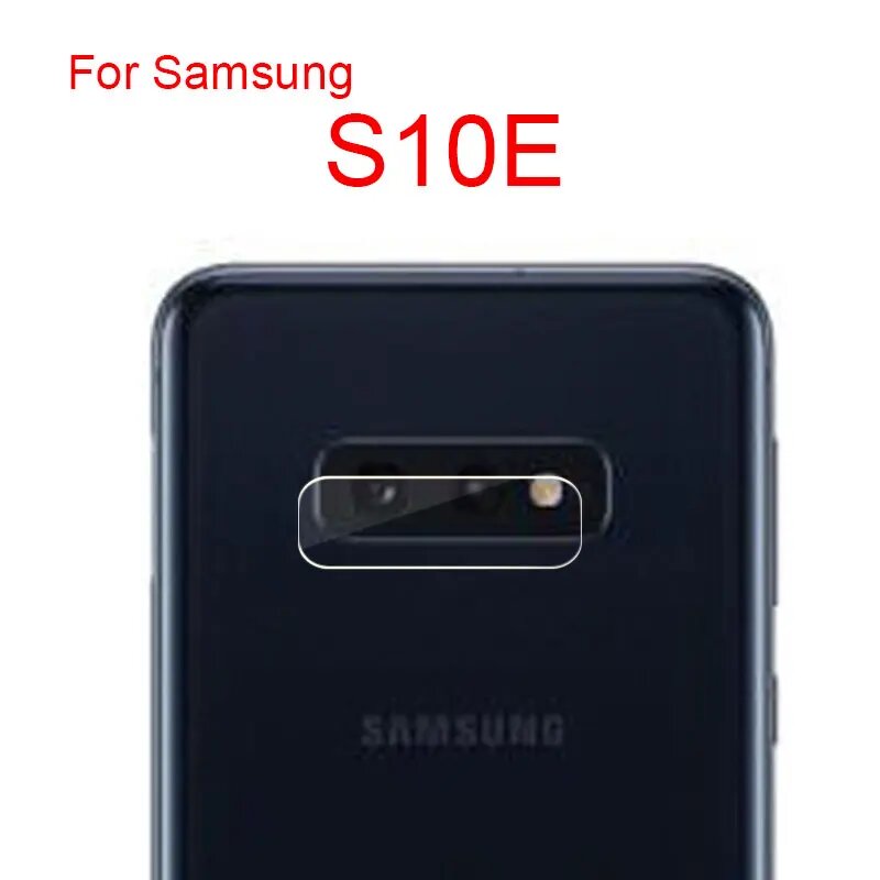 Задняя задняя камера Объектив Закаленное стекло пленка для Samsung S S3 S4 S5 S6 Синий, S10E, 2 pcs