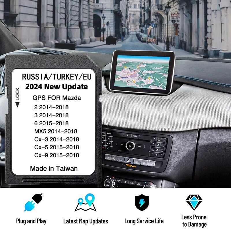 Карта GPS-навигации SMIOST для Mazda 16 ГБ