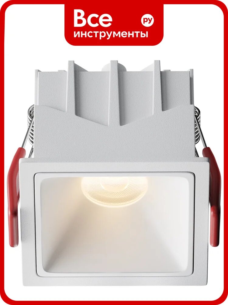 Встраиваемый светильник MAYTONI Alfa LED белый DL043-01-10W3K-SQ-W-1