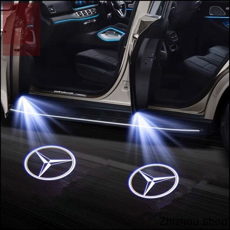 Эксклюзивный проектор для подсветки порога, светодиодная эмблема Luces, предназначенная для моделей Mercedes Benz E C Class, включая кузова W205 W212 ML AMG W177