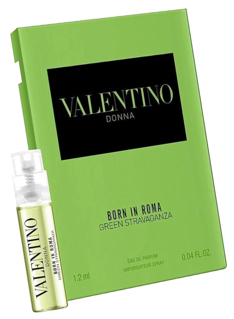 Стойкий аромат Valentino Donna Born In Roma Green Stravaganza пробник 1.2 / Парфюмерная вода Валентино Донна Борн Ин Рома Грин Страваганза миниатюра