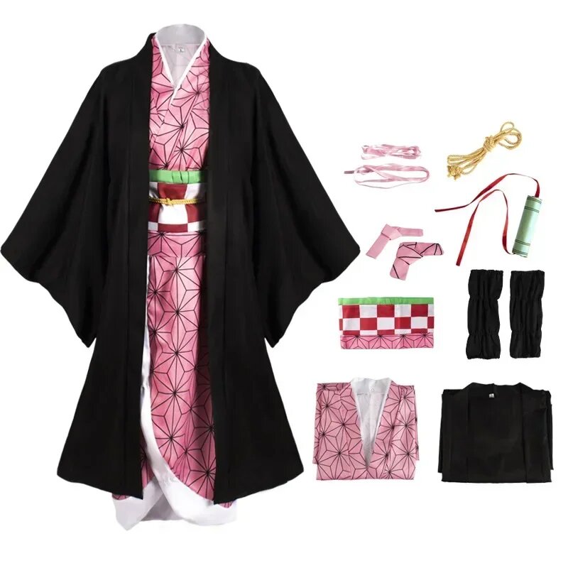 Косплей костюм Незуко из аниме Demon Slayer Costume Only