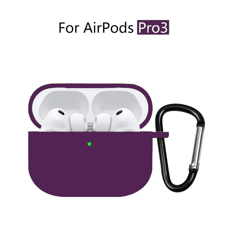 Чехол для AirPods Pro 3 ( 2025 )/ чехол для наушников аирподс про 3 , силиконовый , с микрофиброй