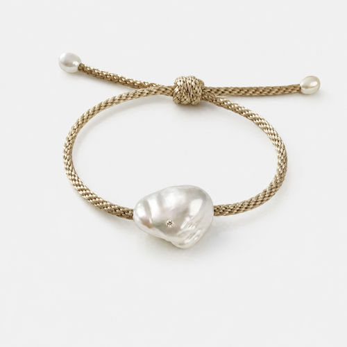 фото Браслет zotov a & y jewellery, 1 шт., размер 17 см, размер one size, бежевый