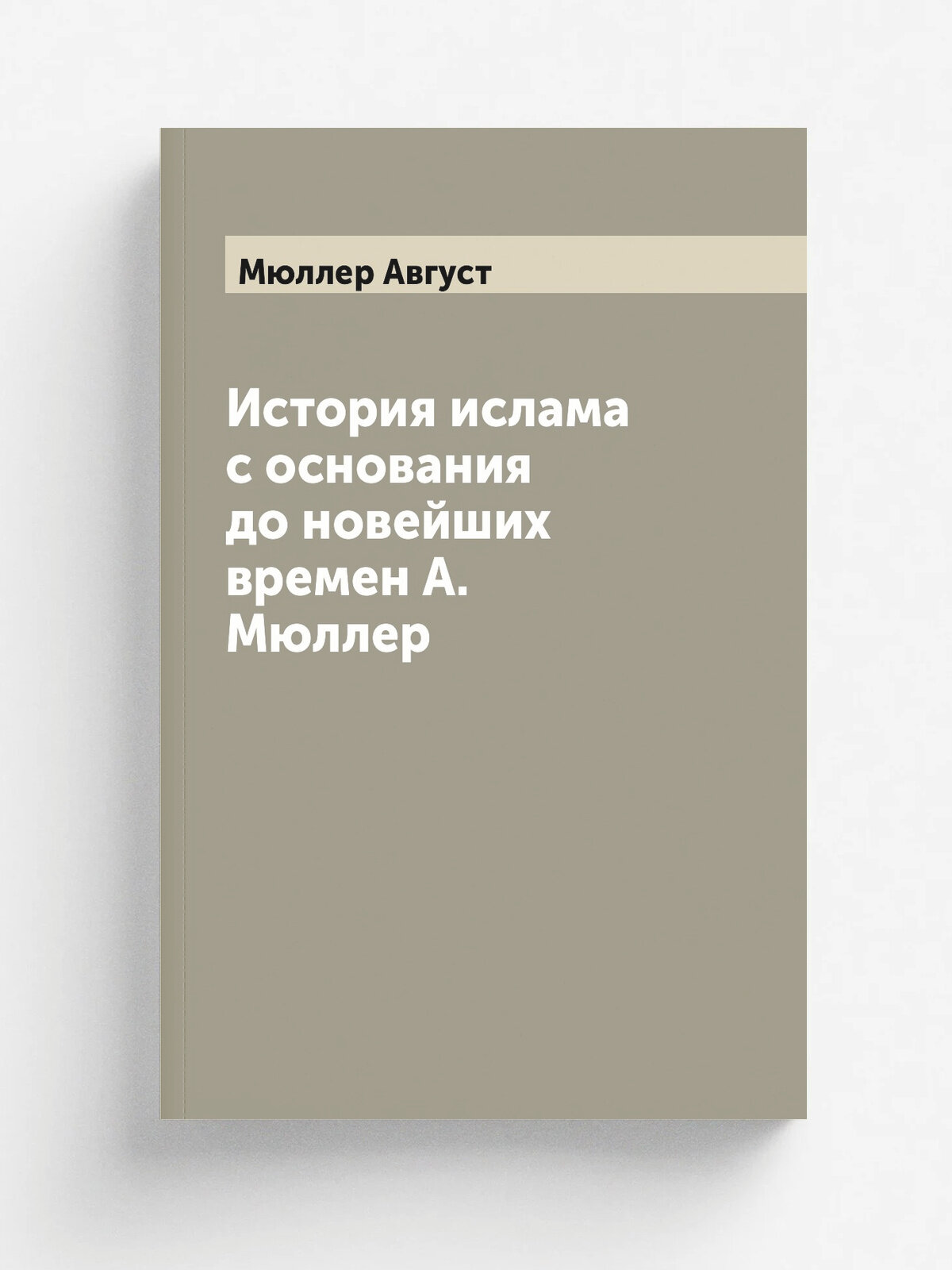 История ислама с основания до новейших времен А. Мюллер