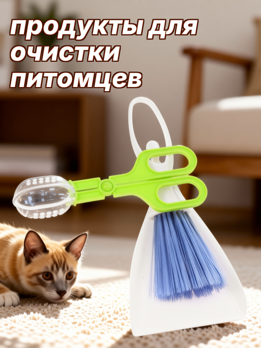 Многofункциональный Набор Для Уборки Клеток Маленьких Животных Включает 3 Предмета Размер 16 50X11 50X2 70CM