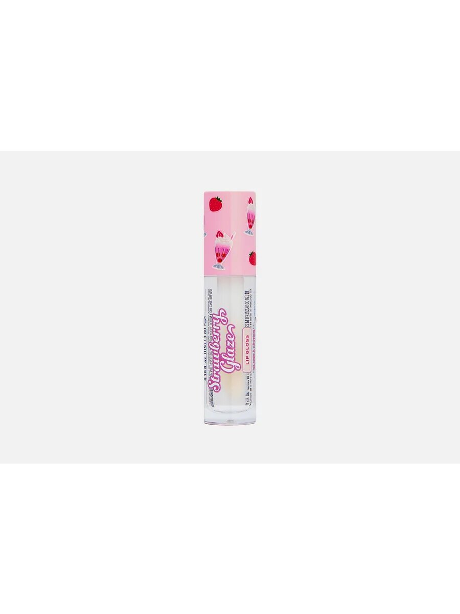 Блеск для губ I HEART REVOLUTION Strawberry Glaze Lip 3 мл Clearly cream