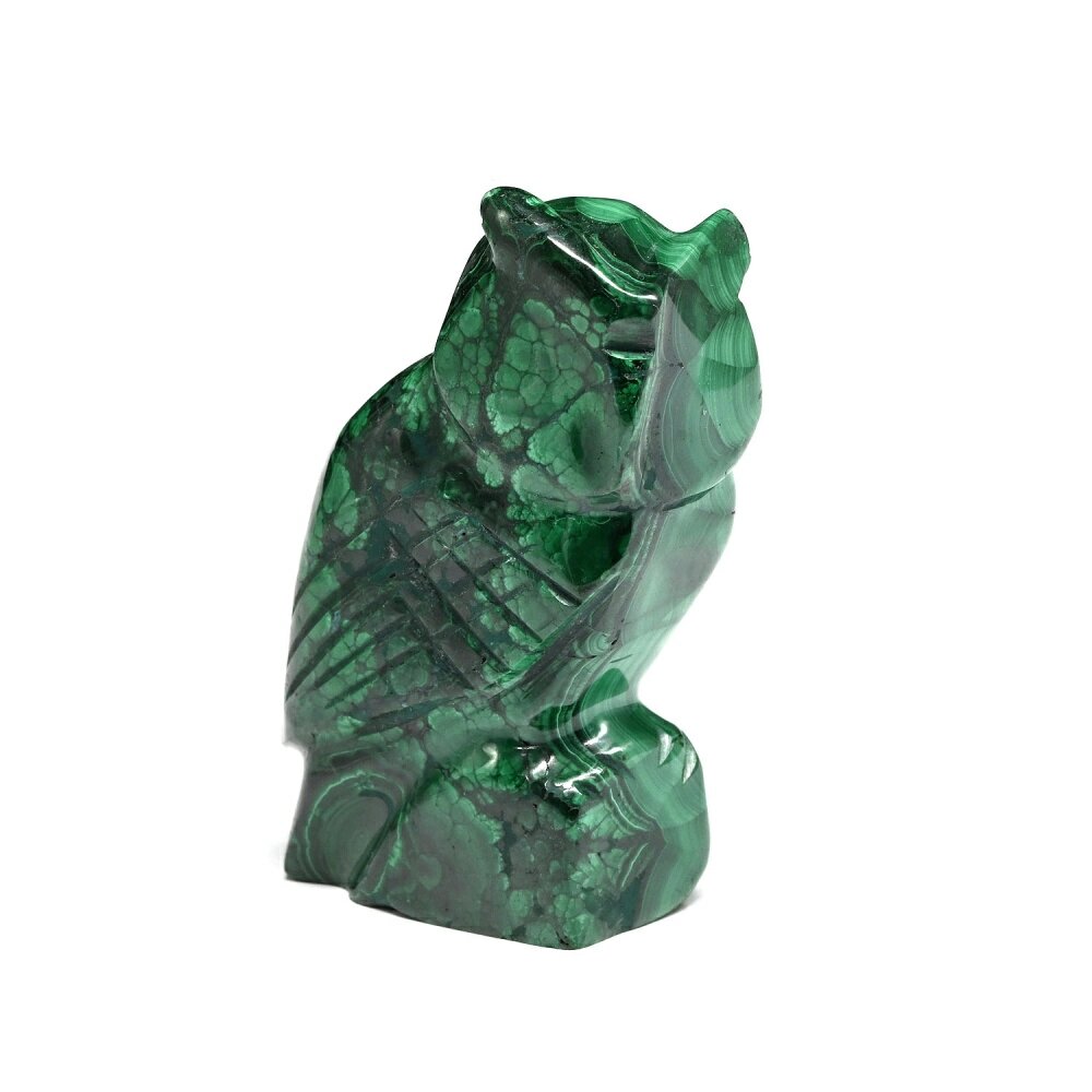 Сова из малахита 63*27*83мм, 300г