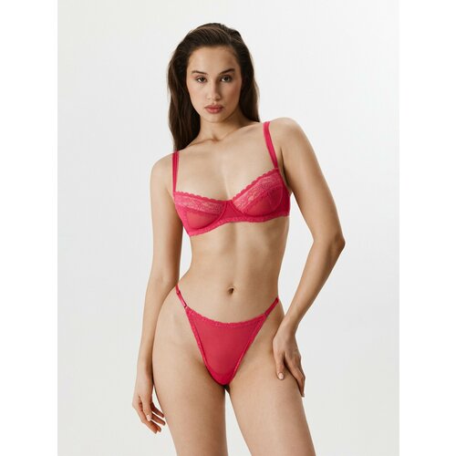 фото Бюстгальтер infinity lingerie, размер 70c, малиновый