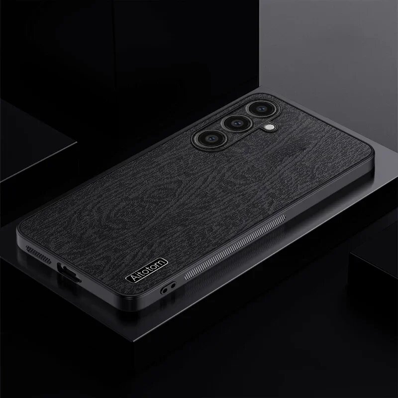 Кожаный Чехол С Рисунком Дерева Для Samsung Galaxy A Series - A55 A35 Черный, black, For Samsung M55