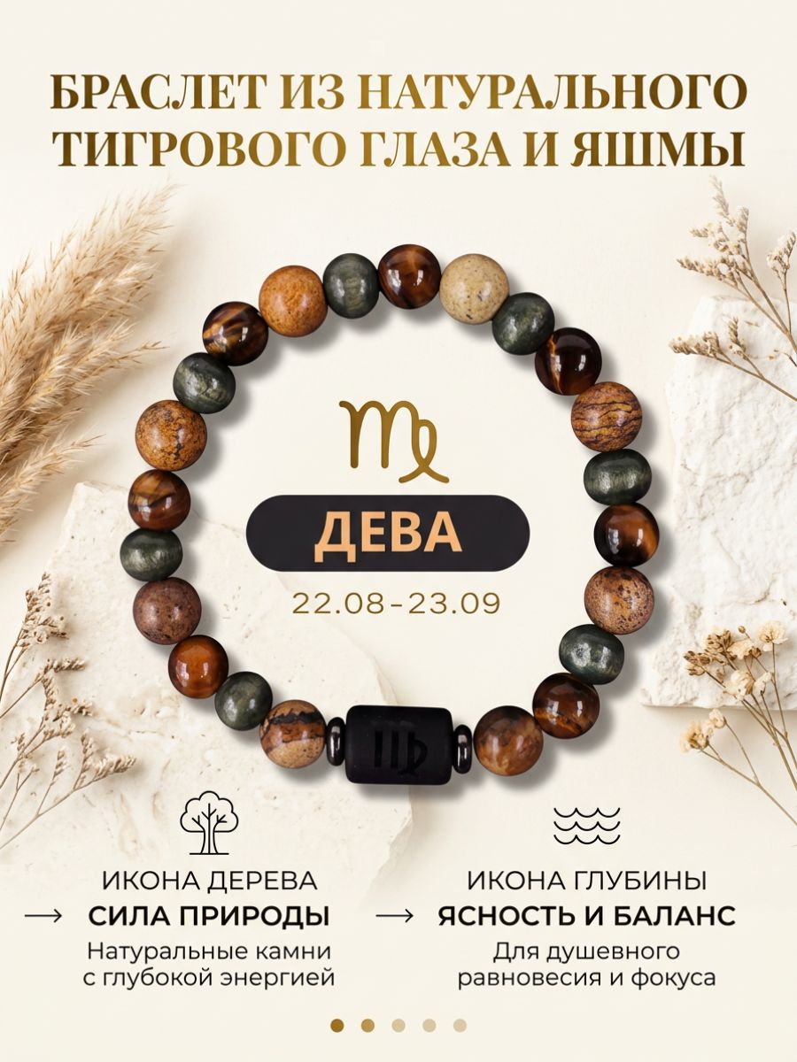 Чётки, тигровый глаз