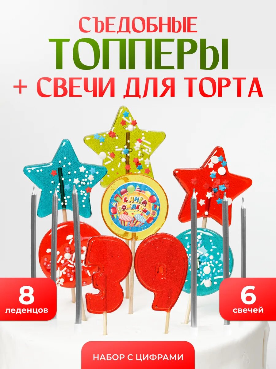 Топпер на торт 39 лет
