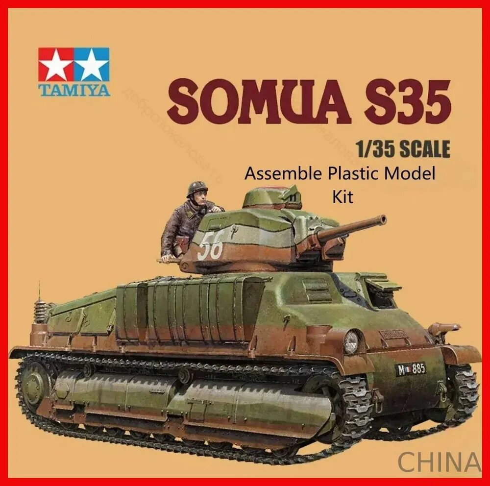 TA35344 1/35 Французский средний танк Somua S35 (пластмассовая модель)