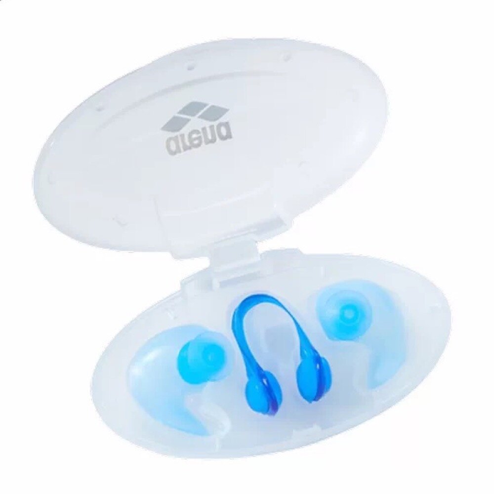 Набор беруши и зажим Arena Nose Clip & Ear Plug Set (синий)