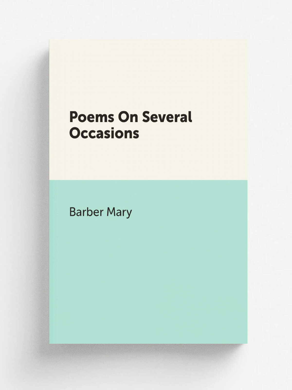 Poems On Several Occasions | Barber Mary | Репринт
