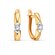 Серьги Diamant online, красное золото, 585 проба, фианит, длина 1.6 см, , прозра...