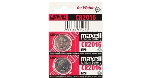 Литиевая дисковая Батарейка Maxell CR2016 Lithium 3V Япония 2 штуки