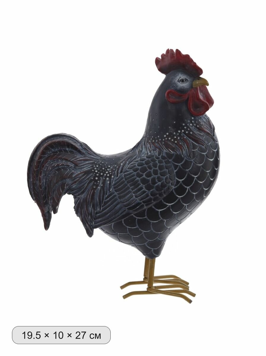 Фигурка декоративная "Петух", L19,5 W10 H27 см