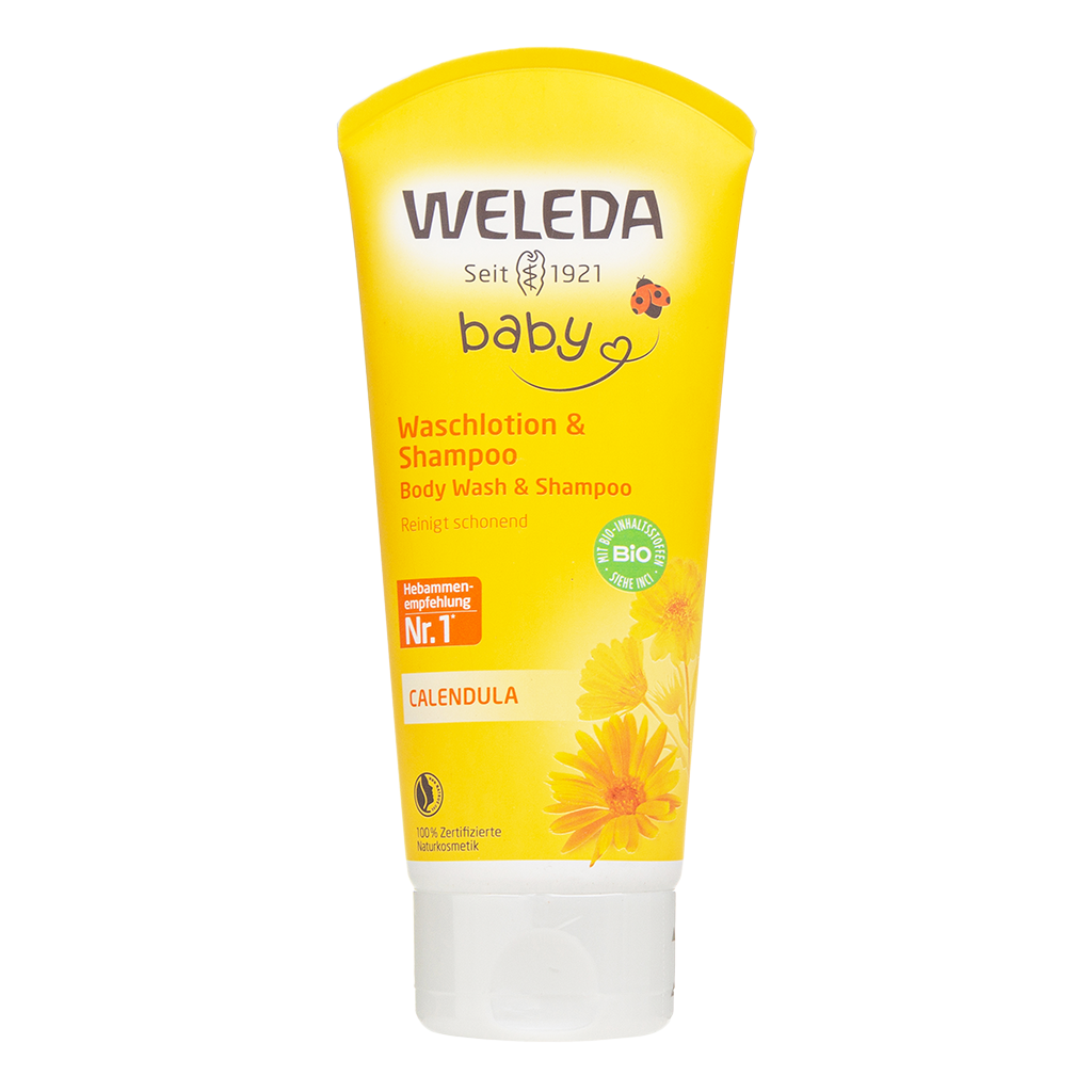 Weleda baby Детский шампунь-гель для волос и тела Календула 200 мл 1 шт
