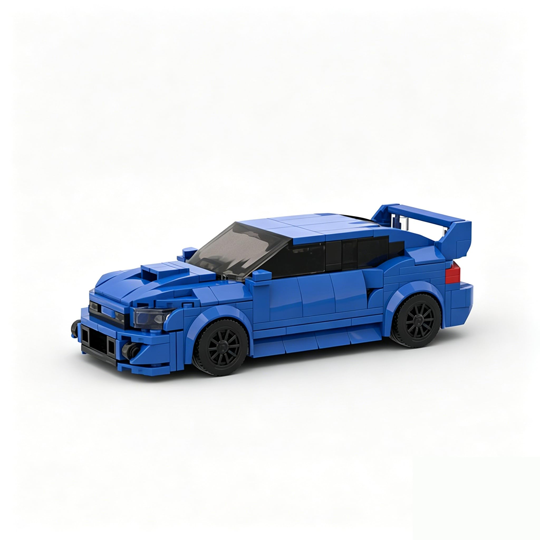 MOC STI Building Blocks Набор гоночных автомобилей, совместимый с чемпионами скорости, синяя спортивная модель, 303 предмета, игрушка из кубиков своими руками