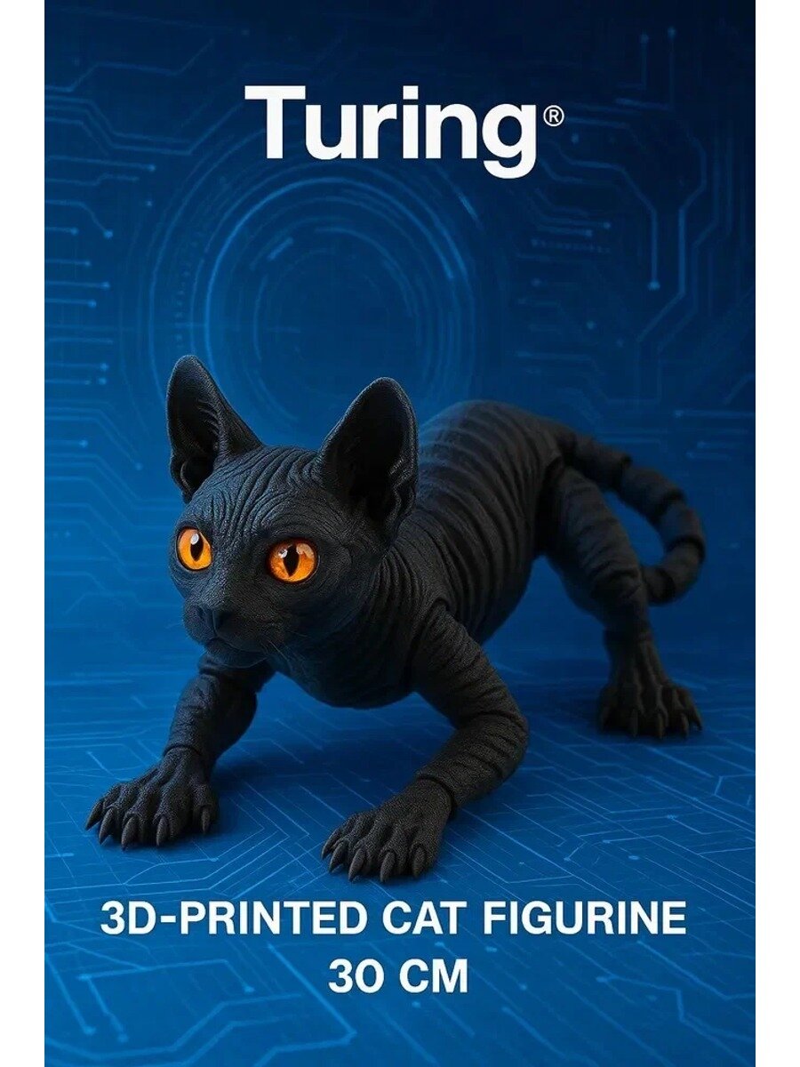 SHANSHENG-Сфинкс кот Подвижный, Игрушка антистресс 3D Котенок
