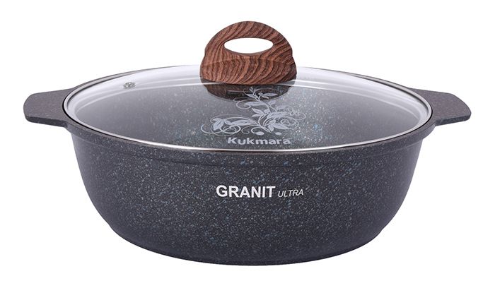 Кастрюля-жаровня 3 л Kukmara Granit ultra (blue) жгг31а