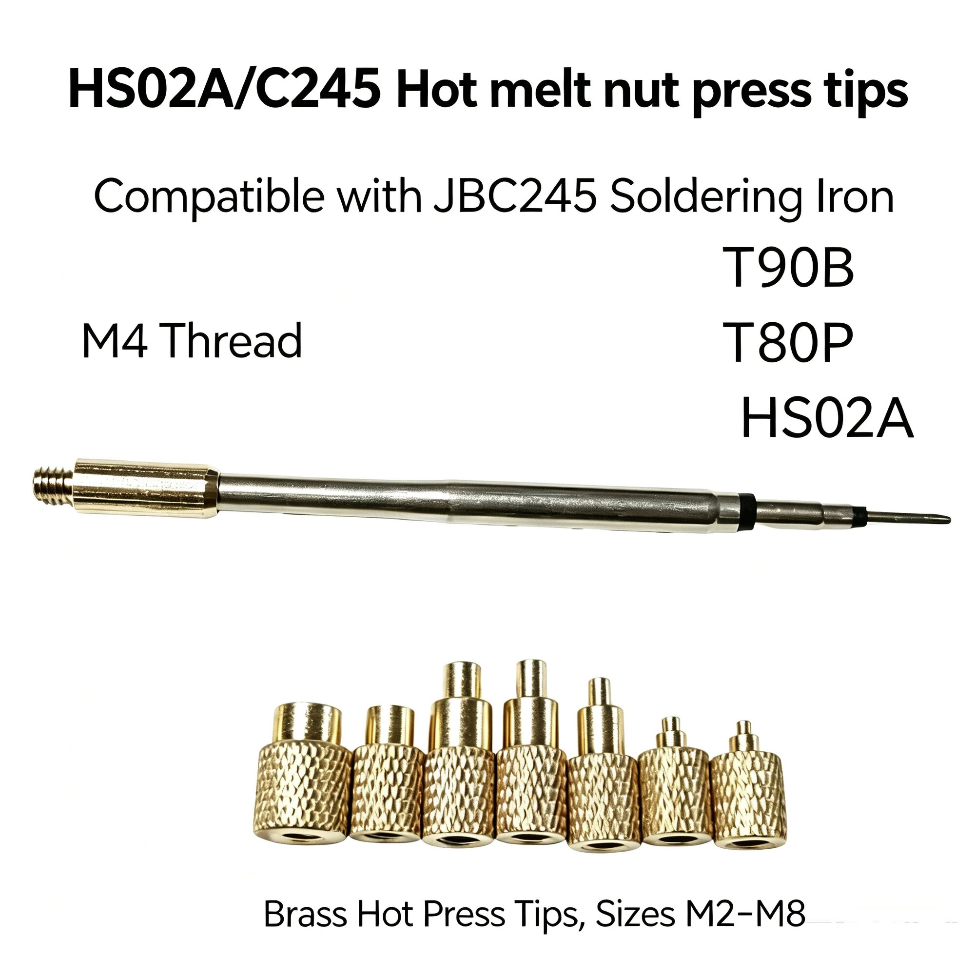 Паяльник FNIRSI HS02A 3D для термопластов Hot melt nut Set