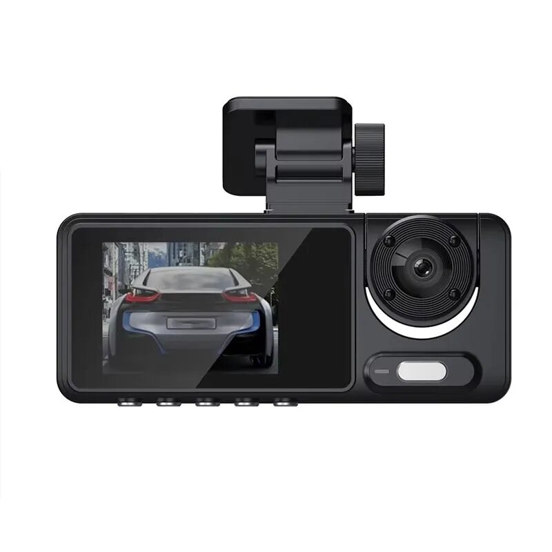1080P WiFi Dash Cam HD Car DVR 2-Дюймовый IPS Экран Тройной Объектив Видео